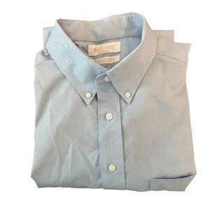 Gold Label Roundtree & Yorke Full-Fit Non-Iron Button Down Pinpoint Dress Shirt